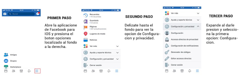 Pasos para eliminar facebook desde el iphone